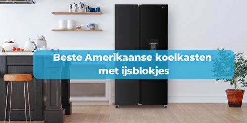 amerikaanse koelkast met ijsblokjes